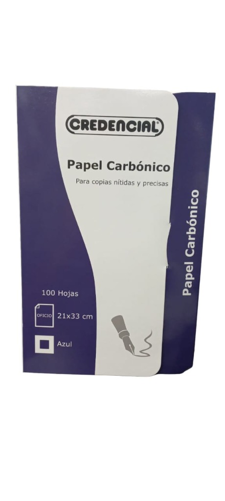 PAPEL CARBONICOS OF.AZUL x1u.CRECENCIAL